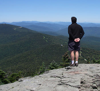 Rob taking in the view from Mt. Killington