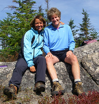 Pat and Nancy on the ridge