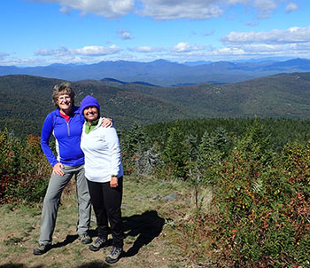 Pat and Nancy on Mt. Shaw summit