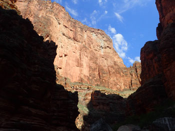 early morning canyon light