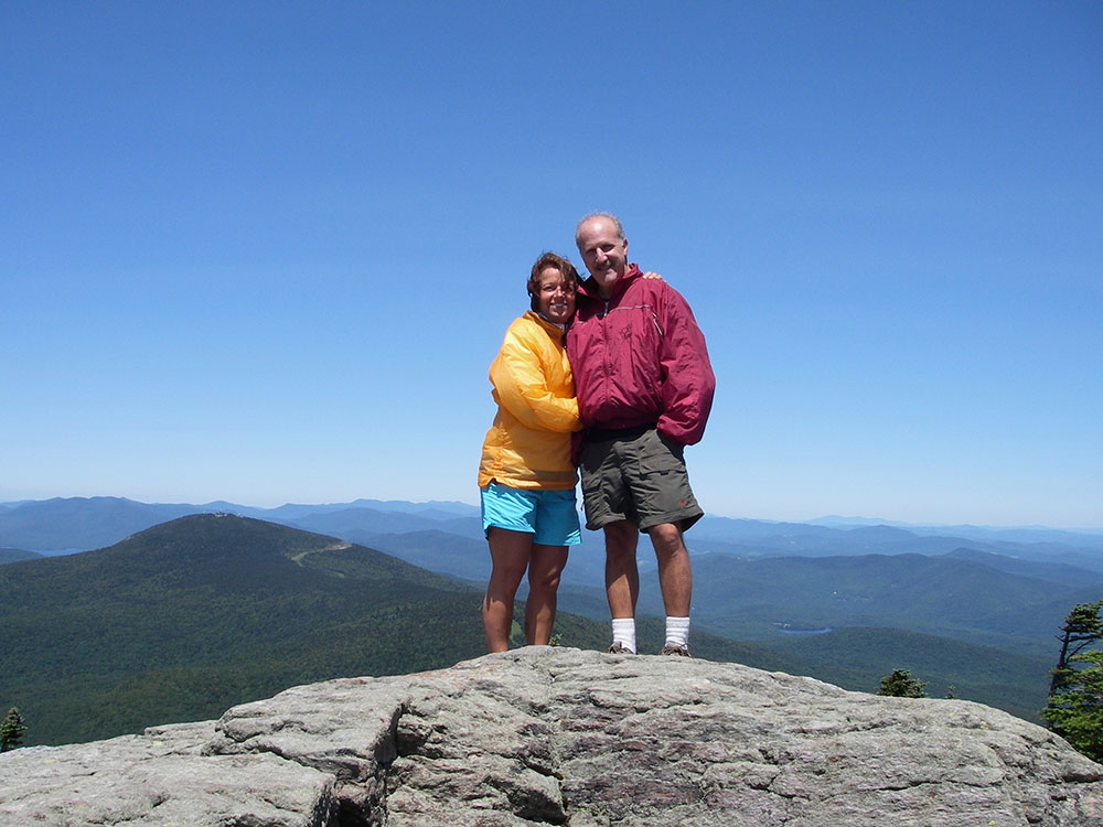 Nancy and Don two hikers at the summit