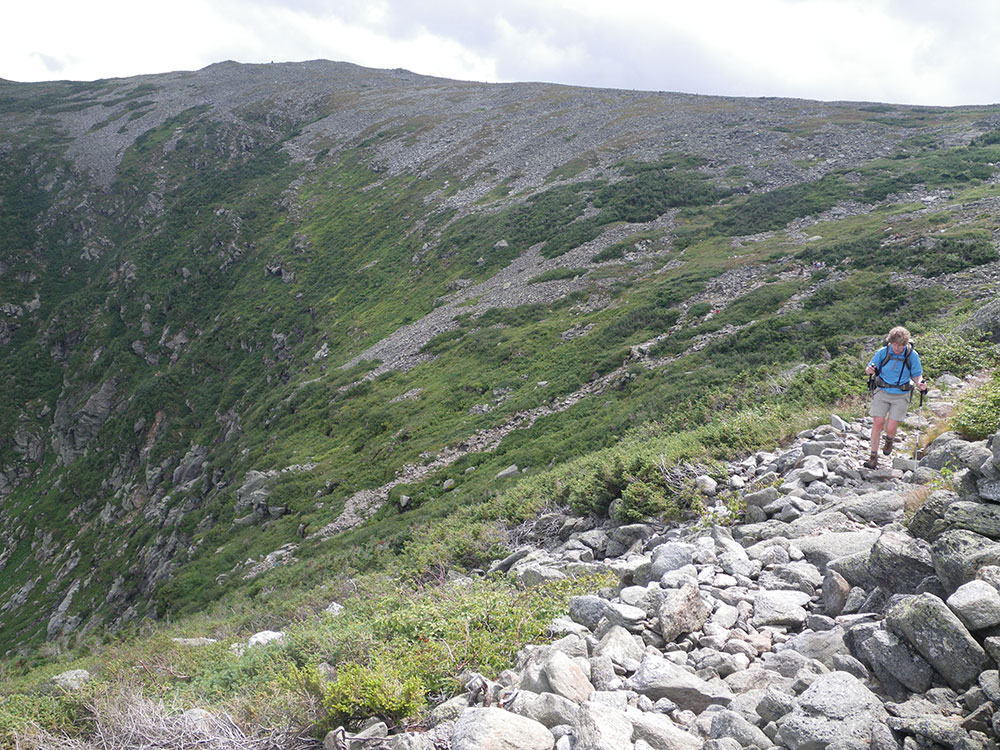 looking back towards Tuckerman Ravine from Lions Head