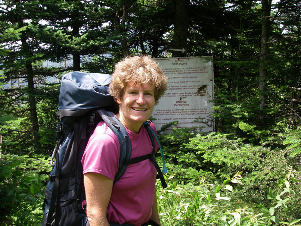 hiker on the trail