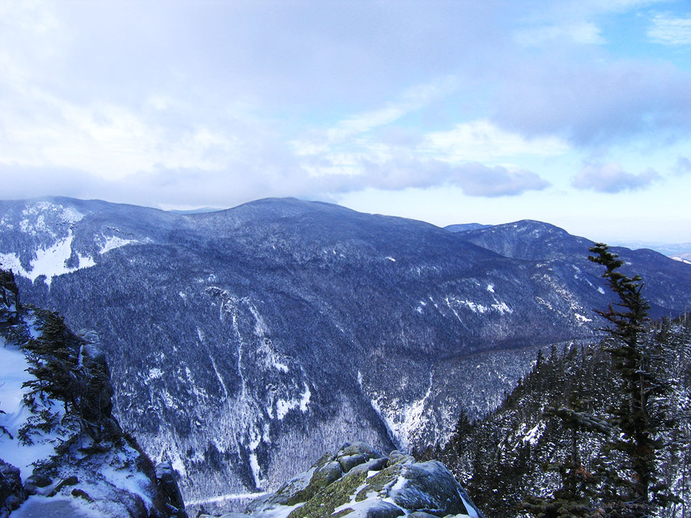 view of presidential range in White Mountains