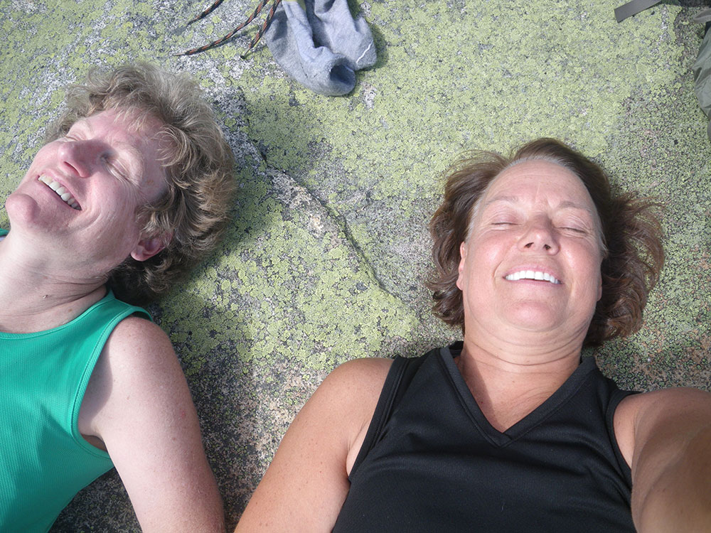 hikers resting