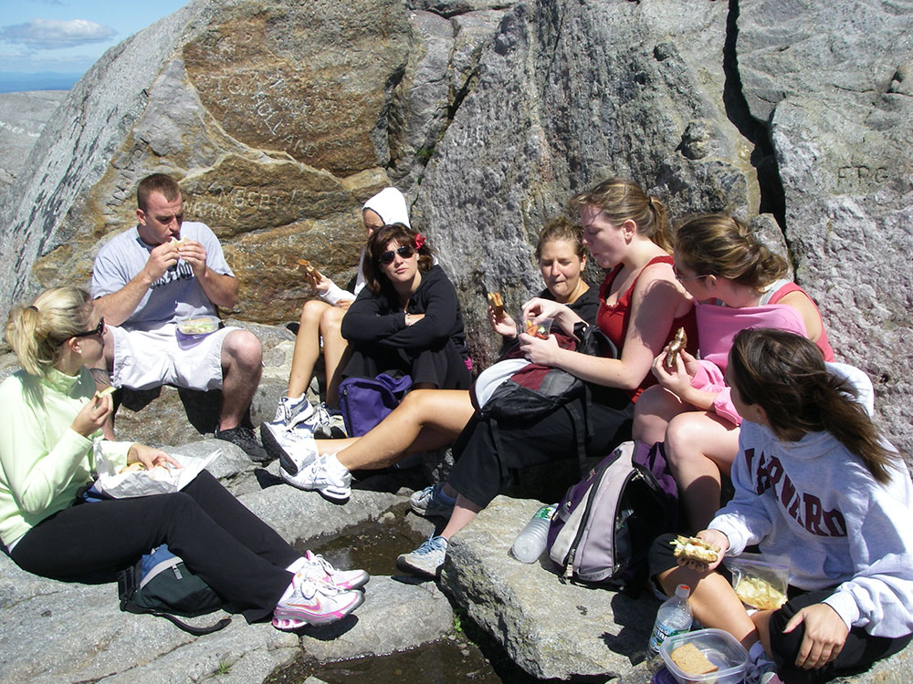 wedding party on the summit of Monadnock