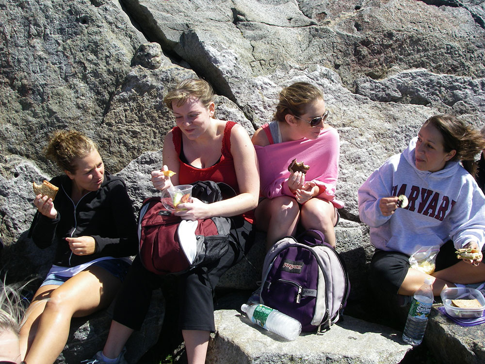 wedding party on the summit of Monadnock