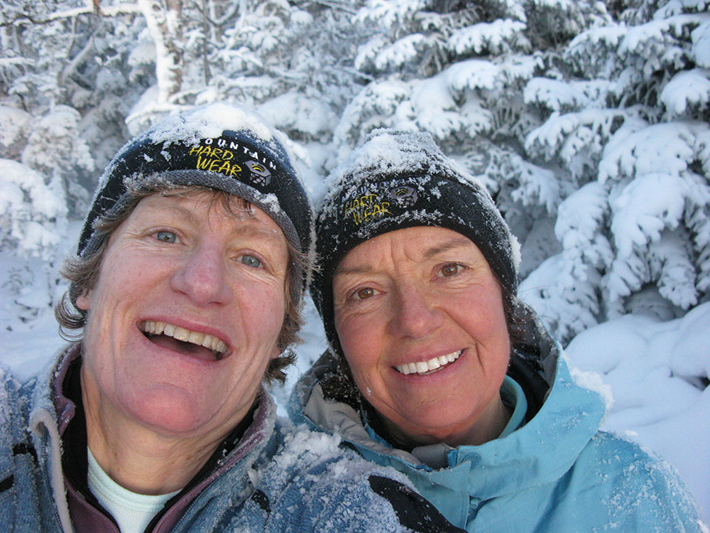 Nancy and Pat two hikers taking a selfie