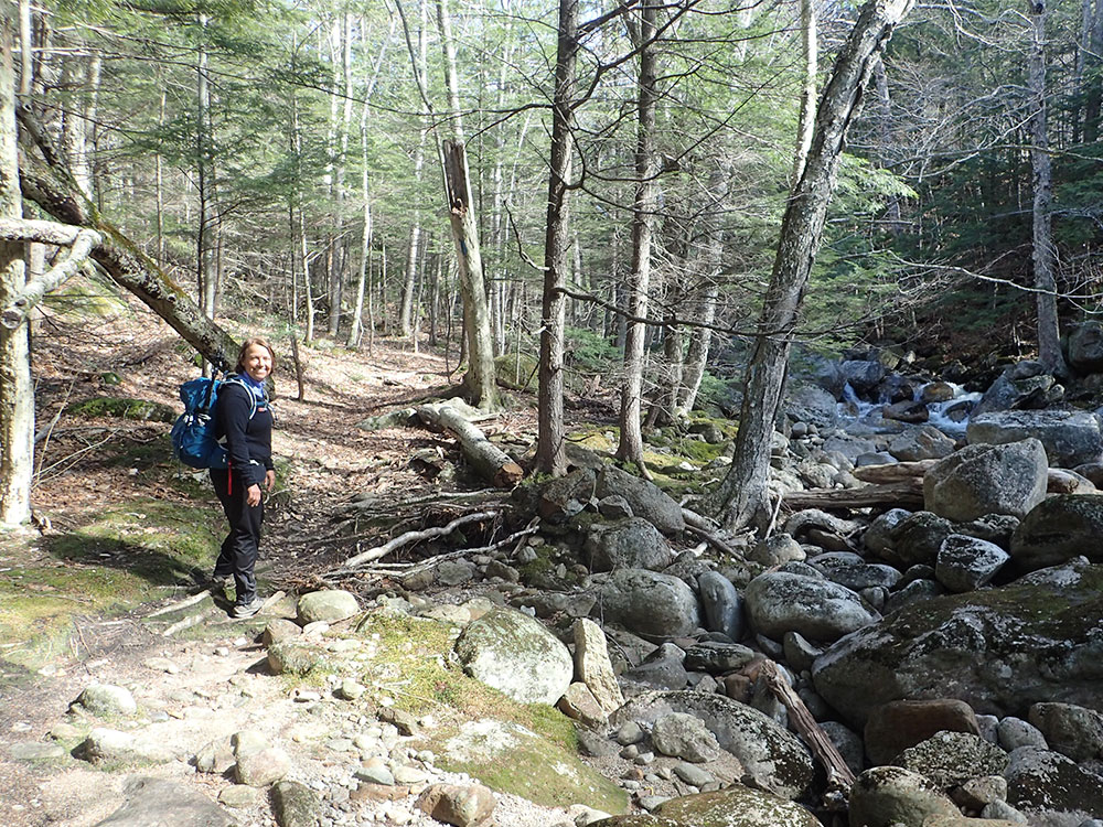 hiker on the trail